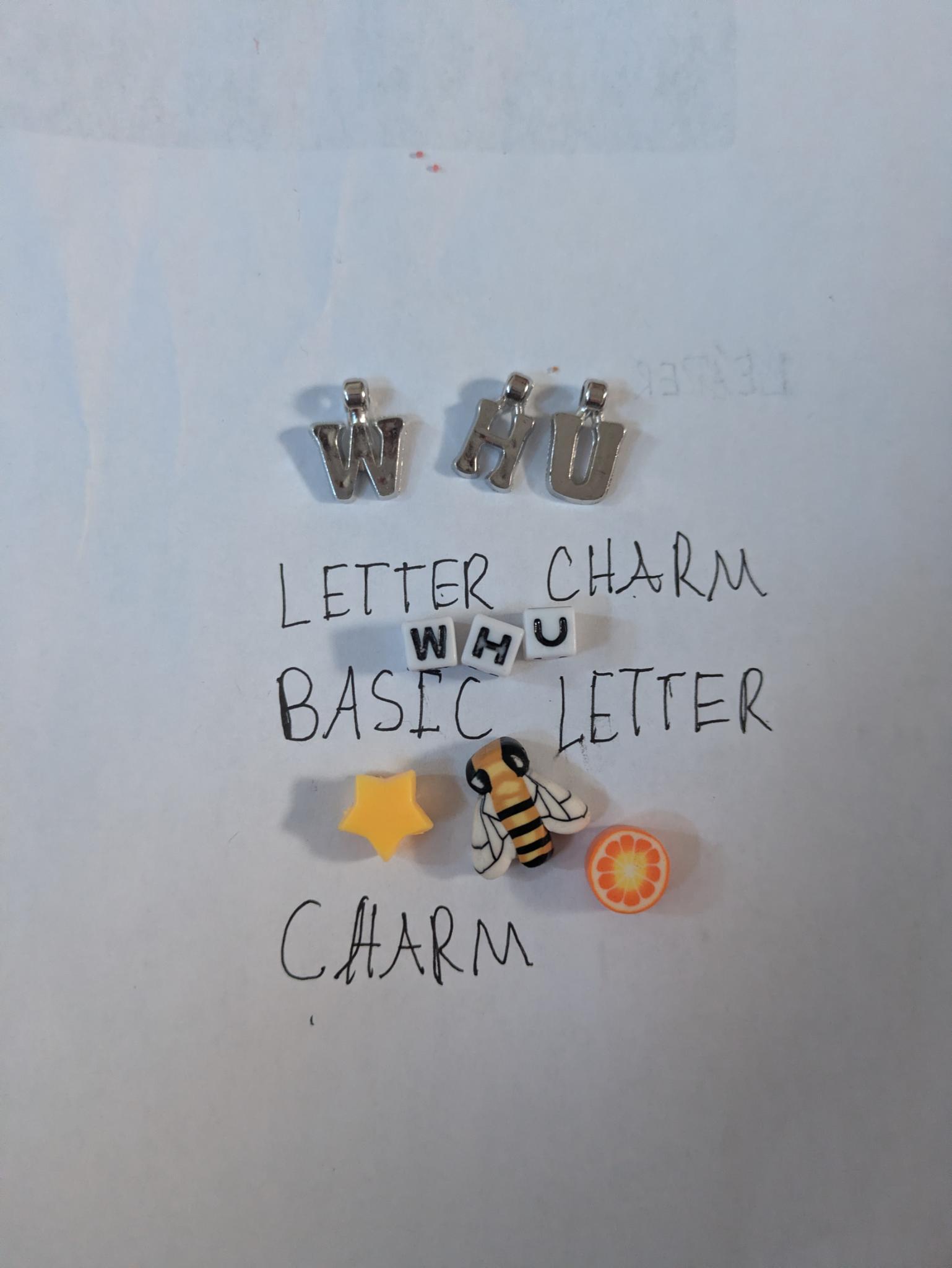 Charm type reference chart