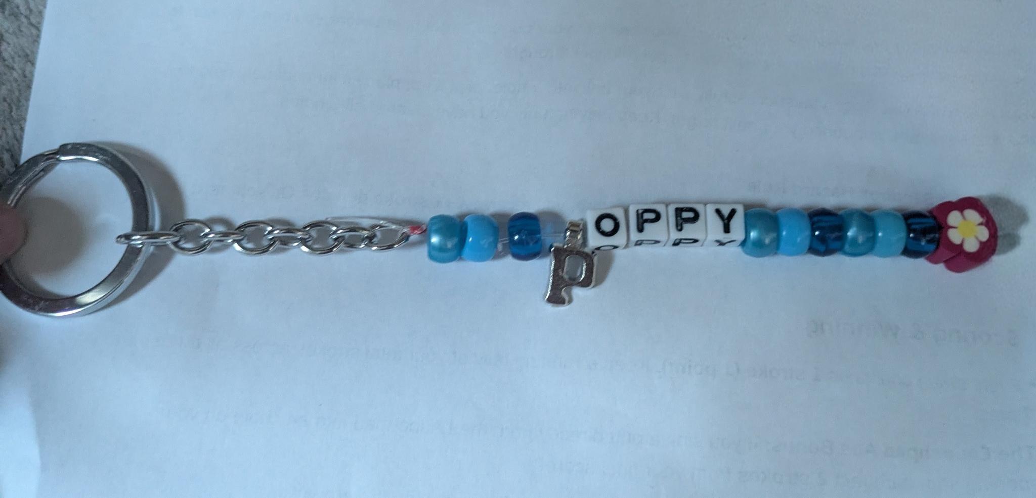 Example keychain: Poppy
